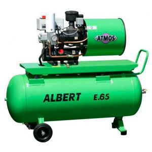 Винтовой компрессор Atmos Albert E65-10-R на ресивере