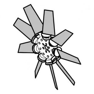 Крыльчатка охлаждения радиатора для дизельного компрессора Ingersoll Rand